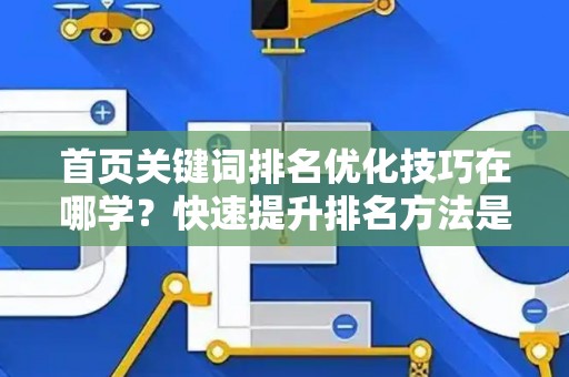 首页关键词排名优化技巧在哪学？快速提升排名方法是什么？