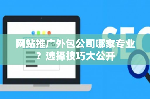 网站推广外包公司哪家专业？选择技巧大公开