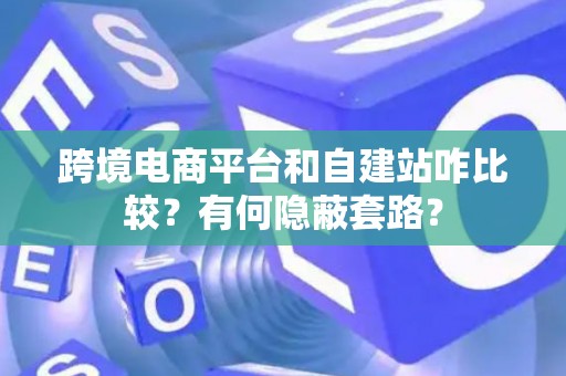 跨境电商平台和自建站咋比较？有何隐蔽套路？