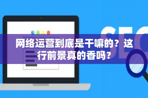 网络运营到底是干嘛的？这行前景真的香吗？