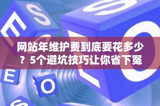 网站年维护费到底要花多少？5个避坑技巧让你省下冤枉钱