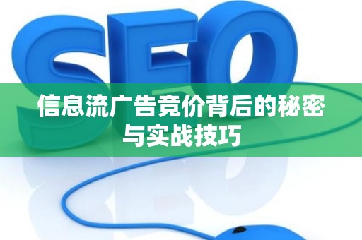 信息流广告竞价背后的秘密与实战技巧