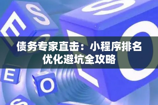 债务专家直击：小程序排名优化避坑全攻略