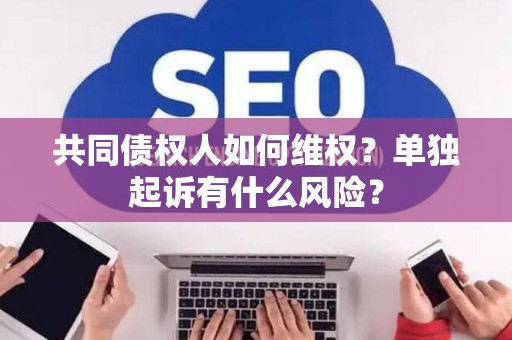 共同债权人如何维权？单独起诉有什么风险？